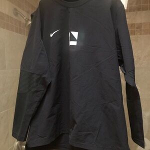 New mens Nike Black baseball warm Up crewneck pullover xl outerwear